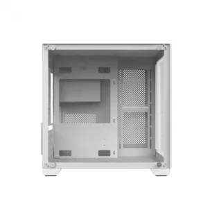 Gabinete Gamer PCYES Forcefield White Ghost Branco com Frontal e Lateral em Vidro GFFWGP