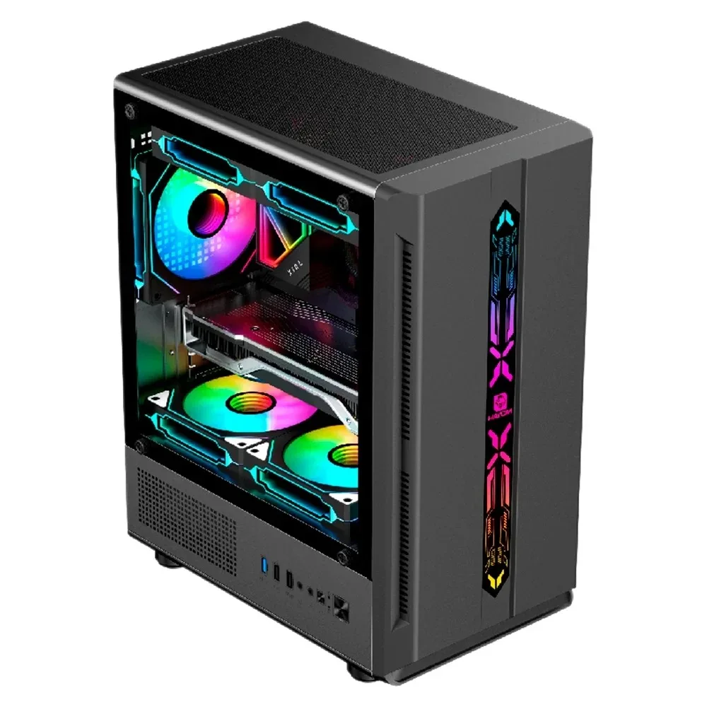 Gabinete Gamer Hayom GB1726 Mid Tower com Lateral em Vidro Preto GB.17.10.26