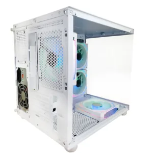 Gabinete Gamer Hayom GB1797 Branco com 4 Fans RGB e Vidro Temperado