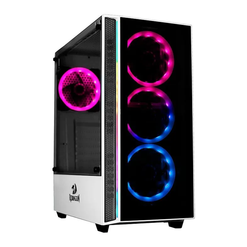 Gabinete Gamer Grapple Branco RGB GC-607WH - Redragon