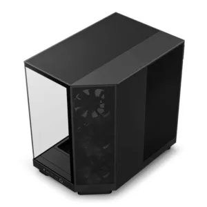 Gabinete Gamer NZXT H6 Flow Mid Tower com Lateral em Vidro e 3 Fans Preto CC-H61FB-01