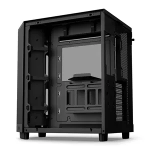 Gabinete Gamer NZXT H6 Flow Mid Tower com Lateral em Vidro e 3 Fans Preto CC-H61FB-01