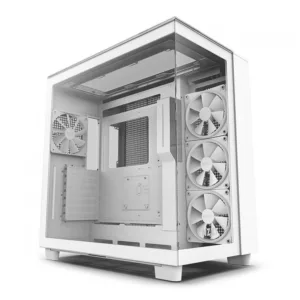 Gabinete Gamer NZXT H9 Elite RGB Mid Tower com Lateral em Vidro e 4 Fans Branco CM-H91EW-01