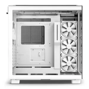 Gabinete Gamer NZXT H9 Elite RGB Mid Tower com Lateral em Vidro e 4 Fans Branco CM-H91EW-01