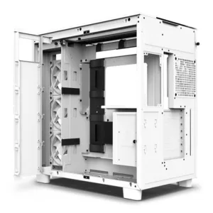Gabinete Gamer NZXT H9 Elite RGB Mid Tower com Lateral em Vidro e 4 Fans Branco CM-H91EW-01