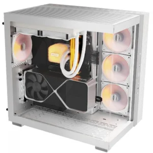 Gabinete Gamer Be Quiet Light Base 600 DX ARGB Mid Tower ATX Vidro Temperado Sem Fans Branco BGW66