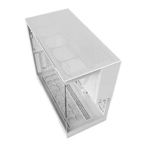 Gabinete Gamer Geometric Future Model 5 Mid-Tower Lateral de Vidro Branco GEO-M5-W