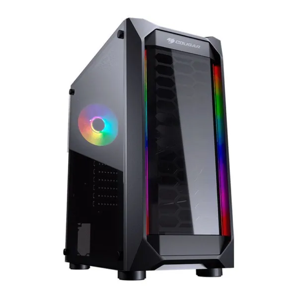 Gabinete Gamer Cougar MX410 Preto com Lateral em Acrílico 385VM60.0005
