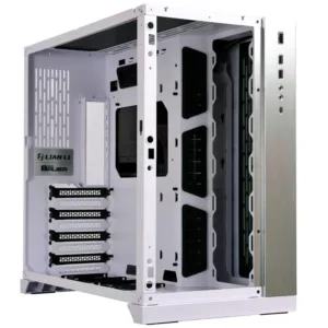 Gabinete Gamer Lian Li PC-011 Dynamic Mini ITX / Micro ATX / ATX Lateral e Frontal em Vidro Branco PC-O11 DYNAMIC WHITE