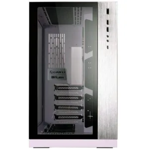 Gabinete Gamer Lian Li PC-011 Dynamic Mini ITX / Micro ATX / ATX Lateral e Frontal em Vidro Branco PC-O11 DYNAMIC WHITE