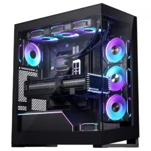 Gabinete Gamer Lian Li Phanteks NV5 MK2 D-RGB Mid Tower Vidro Temperado E-ATX Preto Sem Fonte Sem Fan PH-NV523TG_DBK02