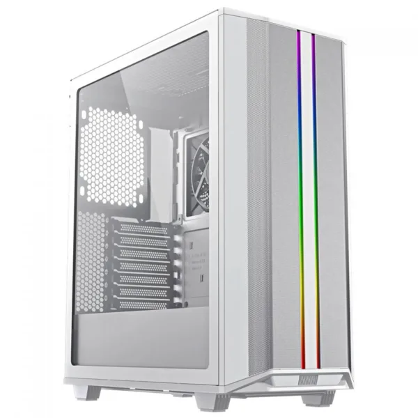 Gabinete Gamer Gamemax Precision ARGB 8808WT Branco Mid Tower Vidro Temperado E-ATX com 5 Fans