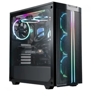 Gabinete Gamer Be Quiet Pure Base 500 FX Mid Tower ATX ARGB Vidro Temperado Com 4 Fans Preto BGW43