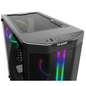 Gabinete Gamer Be Quiet Pure Base 500 FX Mid Tower ATX ARGB Vidro Temperado Com 4 Fans Preto BGW43