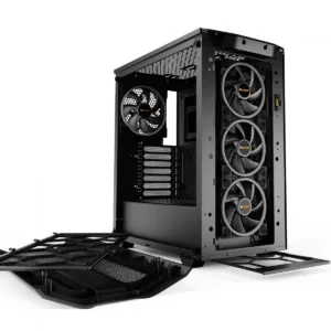 Gabinete Gamer Be Quiet Pure Base 500 FX Mid Tower ATX ARGB Vidro Temperado Com 4 Fans Preto BGW43