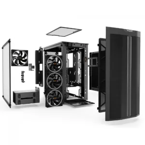 Gabinete Gamer Be Quiet Pure Base 500 FX Mid Tower ATX ARGB Vidro Temperado Com 4 Fans Preto BGW43