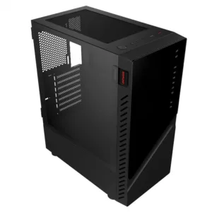 Gabinete Gamer PCYes Set Black Vulcan com Vidro Temperado GSBVPBR