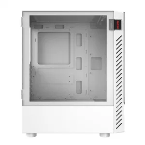 Gabinete Gamer PCYES Set White Ghost com Lateral em Vidro GSWGPBR