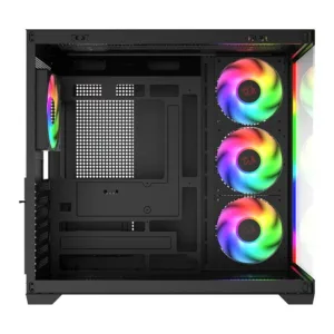 Gabinete Gamer Redragon Tesseract RGB Mid-Tower Lateral de Vidro Preto CA-614B