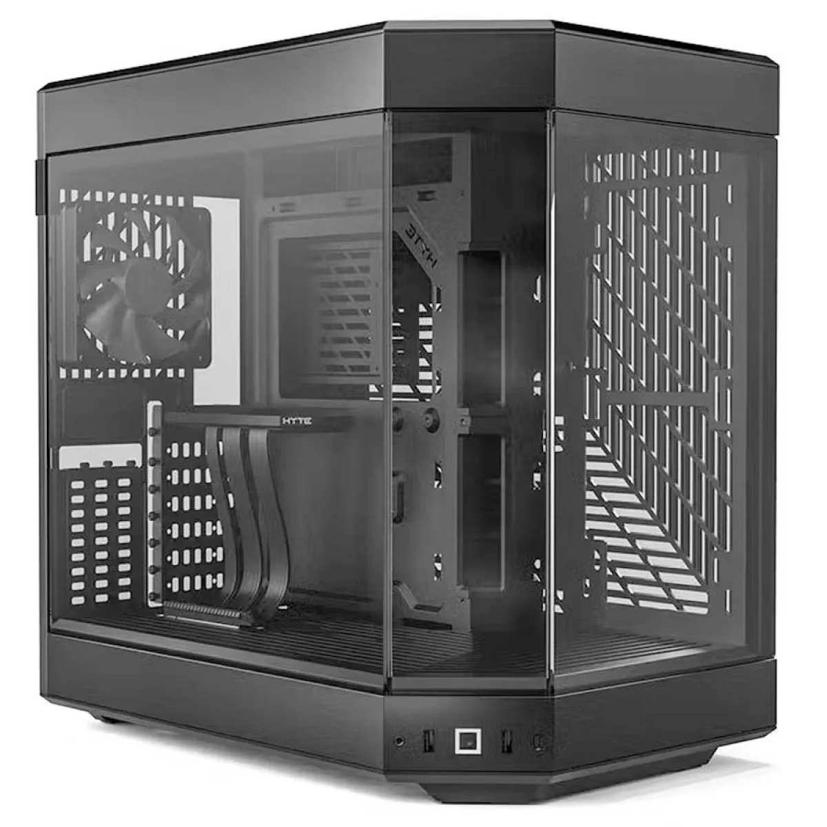 Gabinete Gamer Hyte Y60 Mid Tower Vidro Temperado ATX Sem Fonte Com 3 fans preto CS-HYTE-Y60-B