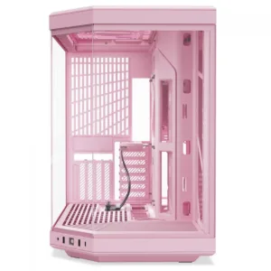 Gabinete Gamer Hyte Y70 Strawberry Milk Mid Tower Vidro Temperado EATX Sem Fans Rosa CS-HYTE-Y70-SM