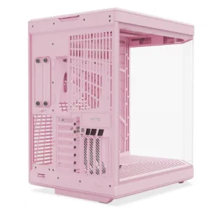 Gabinete Gamer Hyte Y70 Strawberry Milk Mid Tower Vidro Temperado EATX Sem Fans Rosa CS-HYTE-Y70-SM