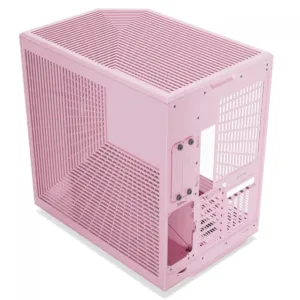 Gabinete Gamer Hyte Y70 Strawberry Milk Mid Tower Vidro Temperado EATX Sem Fans Rosa CS-HYTE-Y70-SM