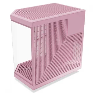 Gabinete Gamer Hyte Y70 Strawberry Milk Mid Tower Vidro Temperado EATX Sem Fans Rosa CS-HYTE-Y70-SM