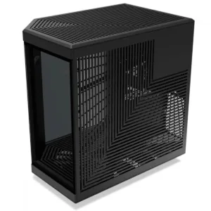 Gabinete Gamer Hyte Y70 Touch Infinite Pitch Black, Com Display 2.5K 14.9 Pol Touch Mid Tower Vidro Temperado EATX Sem Fans Preto CS-HYTE-Y70TTI-BB