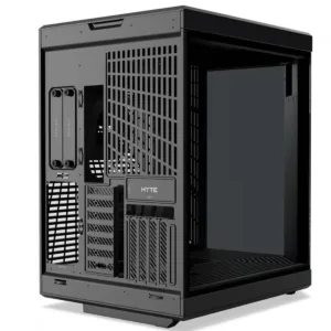 Gabinete Gamer Hyte Y70 Touch Infinite Pitch Black, Com Display 2.5K 14.9 Pol Touch Mid Tower Vidro Temperado EATX Sem Fans Preto CS-HYTE-Y70TTI-BB