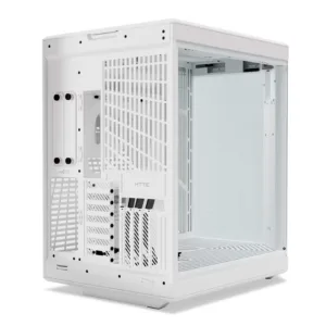 Gabinete Gamer Y70 Hyte Touch Snow White Com Display 2.5K 14.9 Pol Touch Mid Tower Vidro Temperado EATX Sem Fans Branco CS-HYTE-Y70TTI-WW