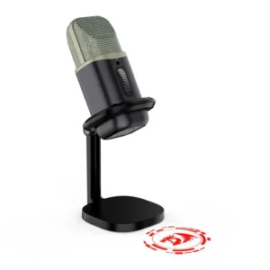 Microfone Redragon Gamer Echowave RGB USB Tipo-C Preto GM305