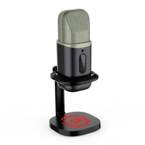 Microfone Redragon Gamer Echowave RGB USB Tipo-C Preto GM305