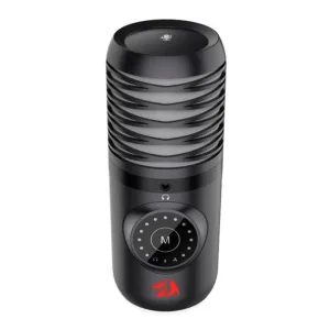 Microfone Gamer Redragon Stellaris RGB USB Tipo-C Preto GM306