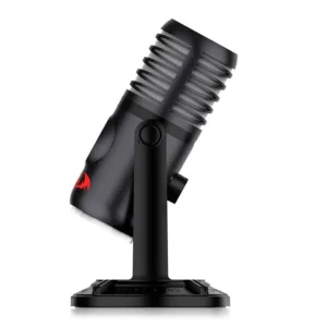 Microfone Gamer Redragon Stellaris RGB USB Tipo-C Preto GM306