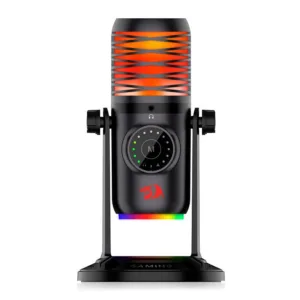 Microfone Gamer Redragon Stellaris RGB USB Tipo-C Preto GM306