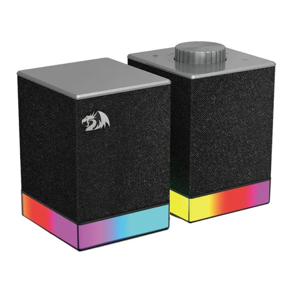 Caixa de Som Gamer Redragon Glyph 2.0 RGB 5W RMS Bluetooth Preto GS517