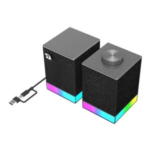 Caixa de Som Gamer Redragon Glyph 2.0 RGB 5W RMS Bluetooth Preto GS517