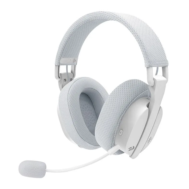 Headset Gamer Redragon Luce Drivers 40mm Wireless Branco H888W