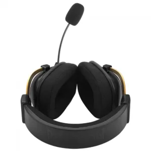 Headset Gamer Redragon Harry Potter Zeus Hogwarts RGB USB Surround 7.1 Virtual Com Kit Customização Preto e Dourado HP-510 RGB