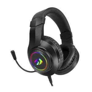 Headset Gamer Redragon Hylas RGB Preto com Microfone Ajustável H260RGB