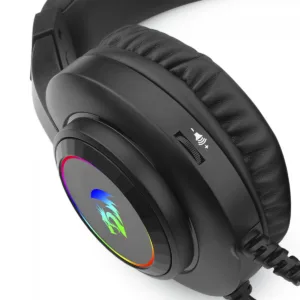 Headset Gamer Redragon Hylas RGB Preto com Microfone Ajustável H260RGB