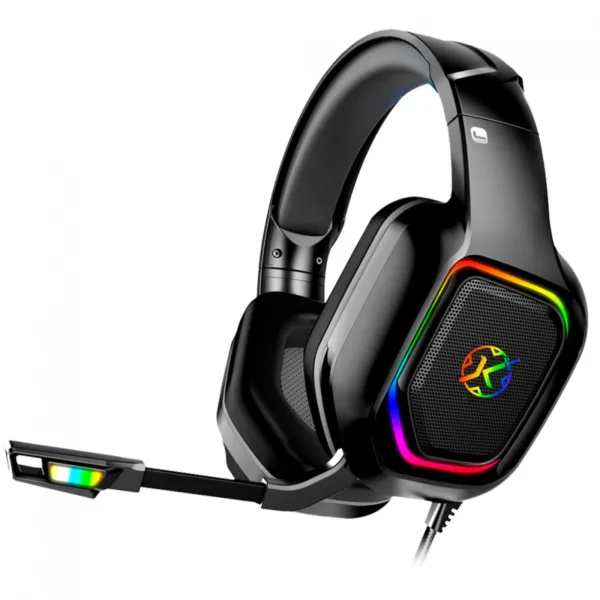 Headset Gamer Kalkan Magni RGB 7.1 Virtual Surround Driver 50mm USB Preto KLK00023