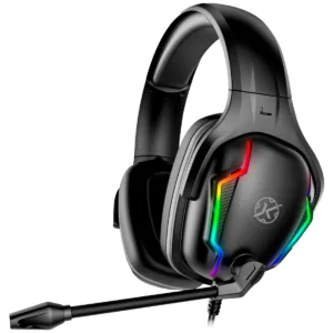 Headset Gamer Kalkan Munin RGB Drivers de 50mm 7.1 Virtual Surround Preto KLK00022