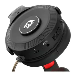 Headset Gamer Redragon Pelops Pro Drivers 40mm Wireless Preto e Vermelho H818-PRO