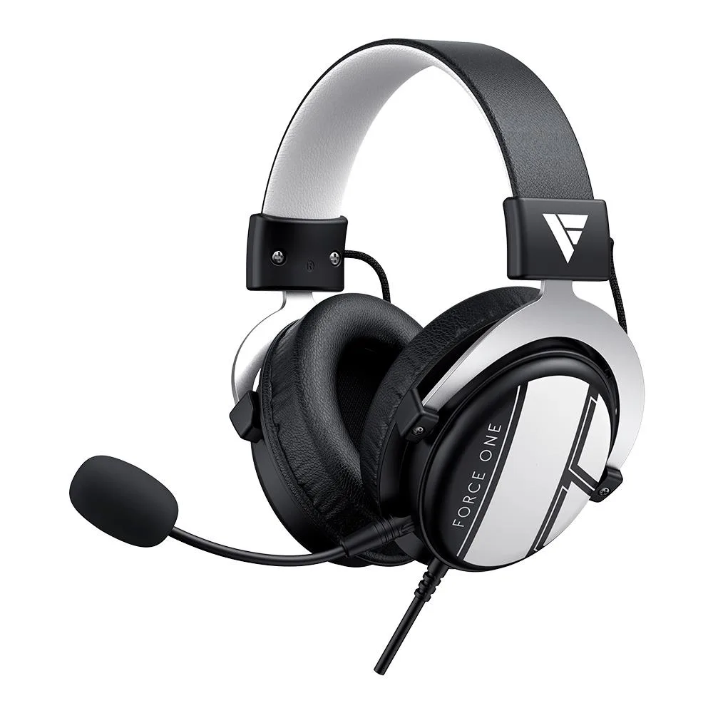 Headset Gamer Force One Spitfire Driver 50mm P2/P3 com Microfone FR.AU.SF.01