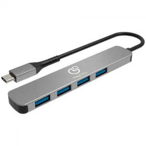 Hub Keytime Adaptador 4 em 1 SyncZone Tipo-C para USB 3.2 KYT00034