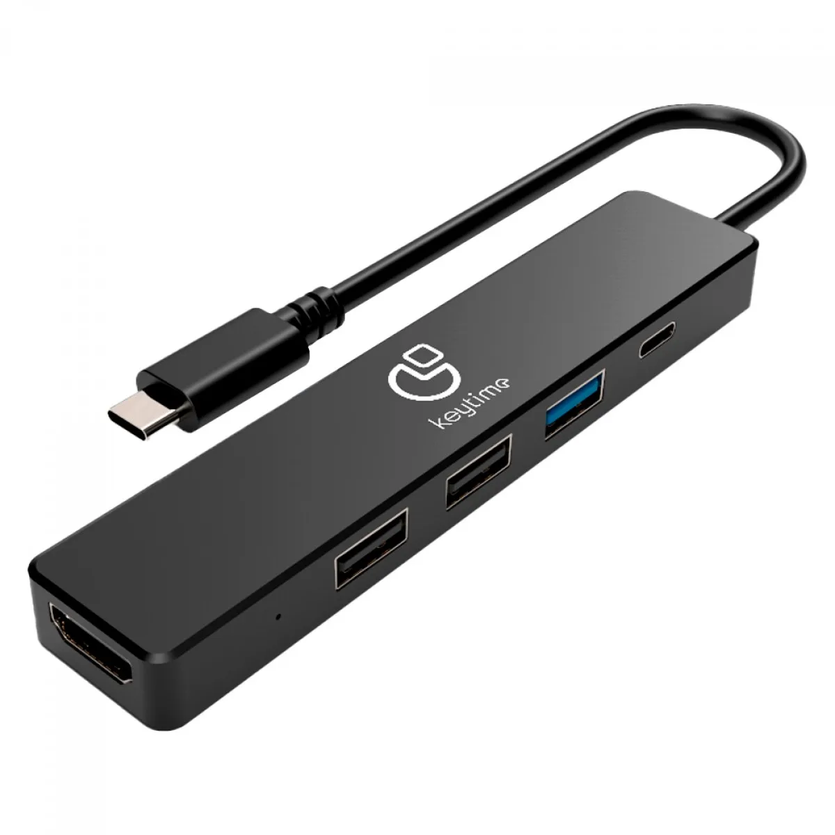 Hub Keytime Adaptador 5 em 1 LinkPoint Tipo-C para HDMI+USB 2.0+USB 3.2+USB Tipo-C KYT00035