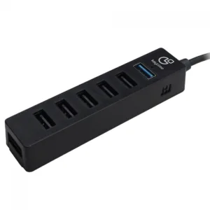 Hub Adaptador Keytime DataPort 7 em 1 USB Tipo-C para USB 3.0, USB 2.0, HDMI, SD, MicroSD e USB Tipo-C PD KYT00036
