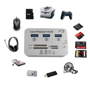 HUB Type-c para USB 3.0 e leitor de cartão de memória JC-TYC-COMBO - F3
